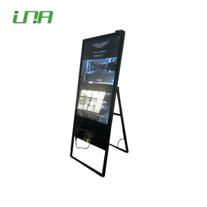 Señalización de publicidad de jugador de cartel LCD portátil independiente