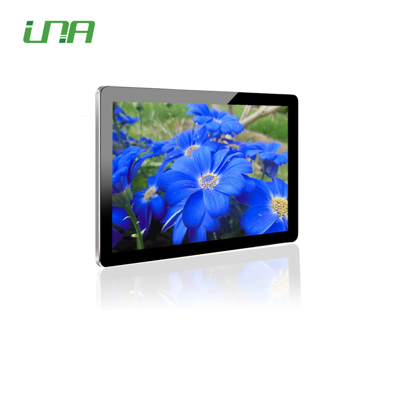 Pantalla digital LCD montada en paisaje con tótem para interiores de 55''