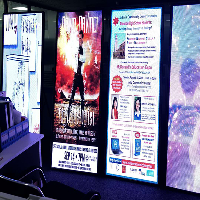 Publicidad interior LED pantalla de vídeo cartel digital
